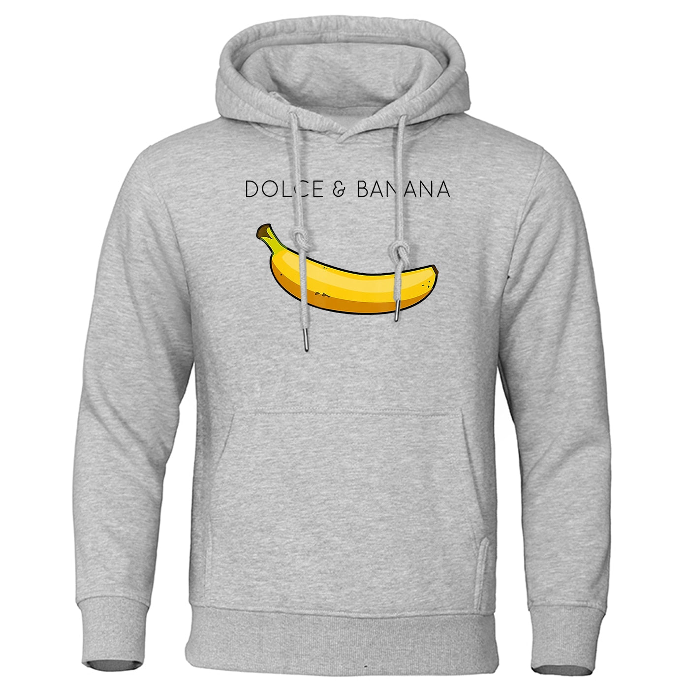 Hoodie heren – Bananenprint sweatshirt met comfortabele pasvorm en trendy design