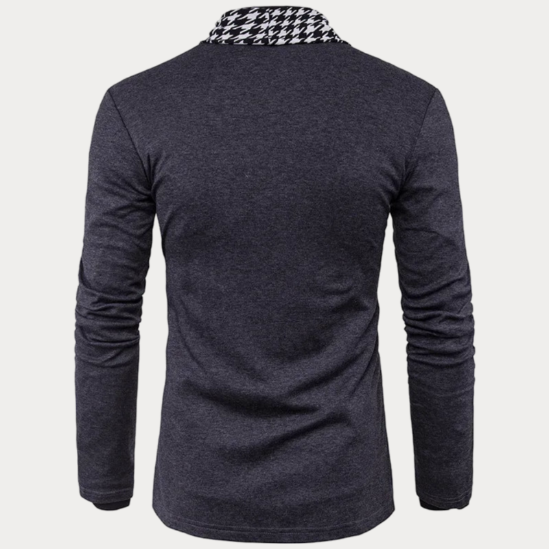 Heren Vest Hahnentrittmuster – Stijlvol gebreid vest voor casual en zakelijke outfits