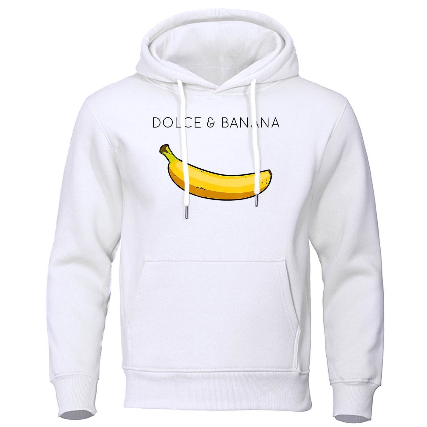 Hoodie heren – Bananenprint sweatshirt met comfortabele pasvorm en trendy design