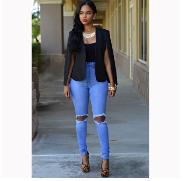 Blazer dames – Blazer met gesplitste mouwen, trendy en elegant voor elke gelegenheid