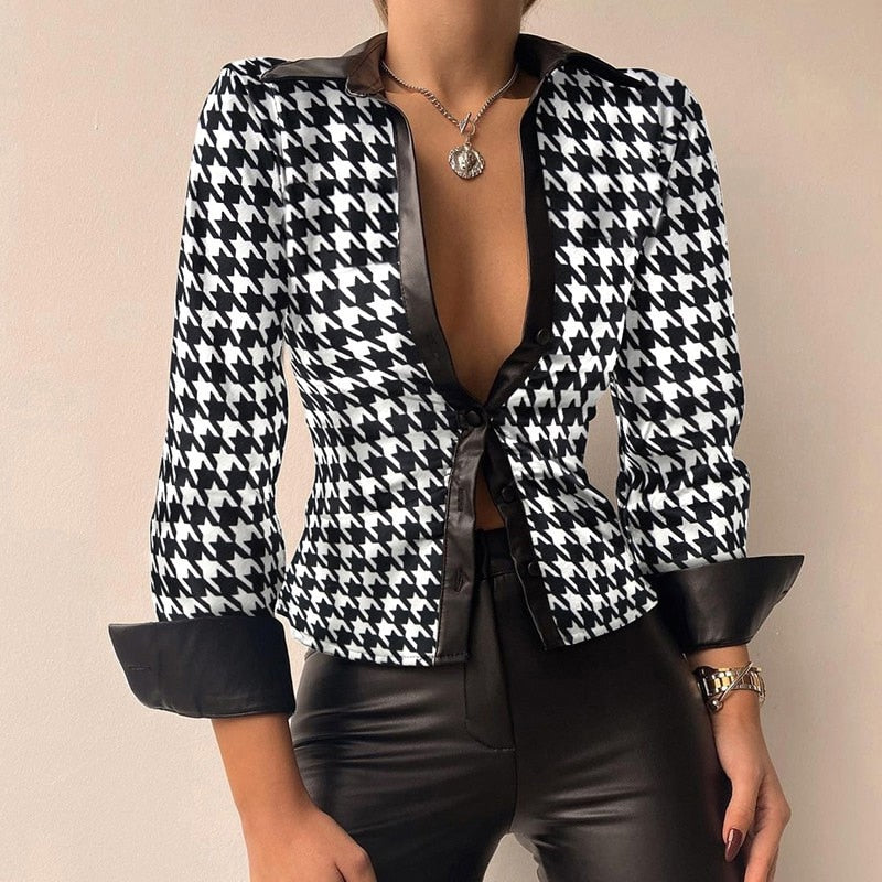 Langarmige Top Dames – Elegante Blouse met Lange Mouwen voor Casual en Feestelijke Gelegenheden
