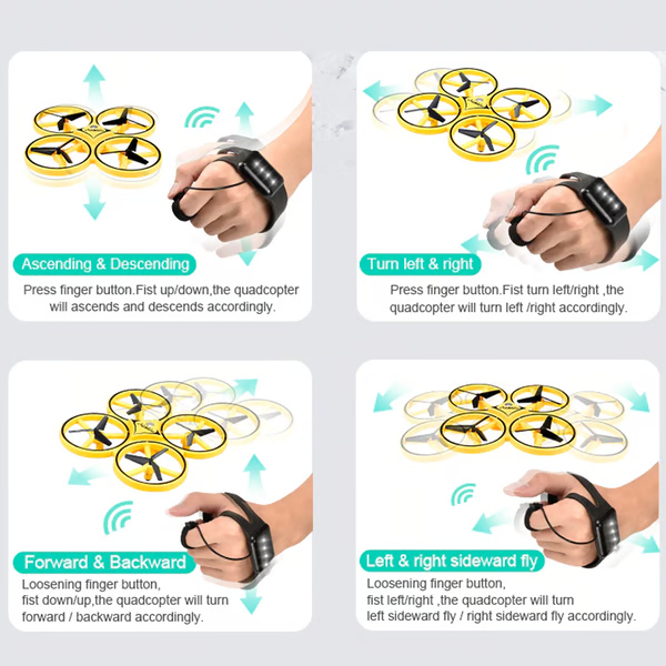 Handbediende Drone LED-lampen Gebarenbesturing
