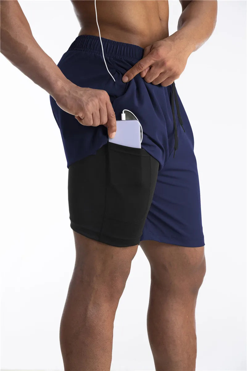 Hardloop Shorts met Liner – Comfortabele Sportshorts met Telefoonzak voor Actieve Dames