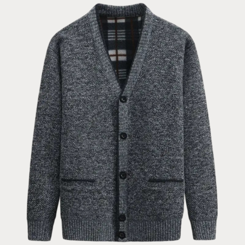 Heren trui V-hals met zakken – Gebreide trui voor casual en stijlvolle looks