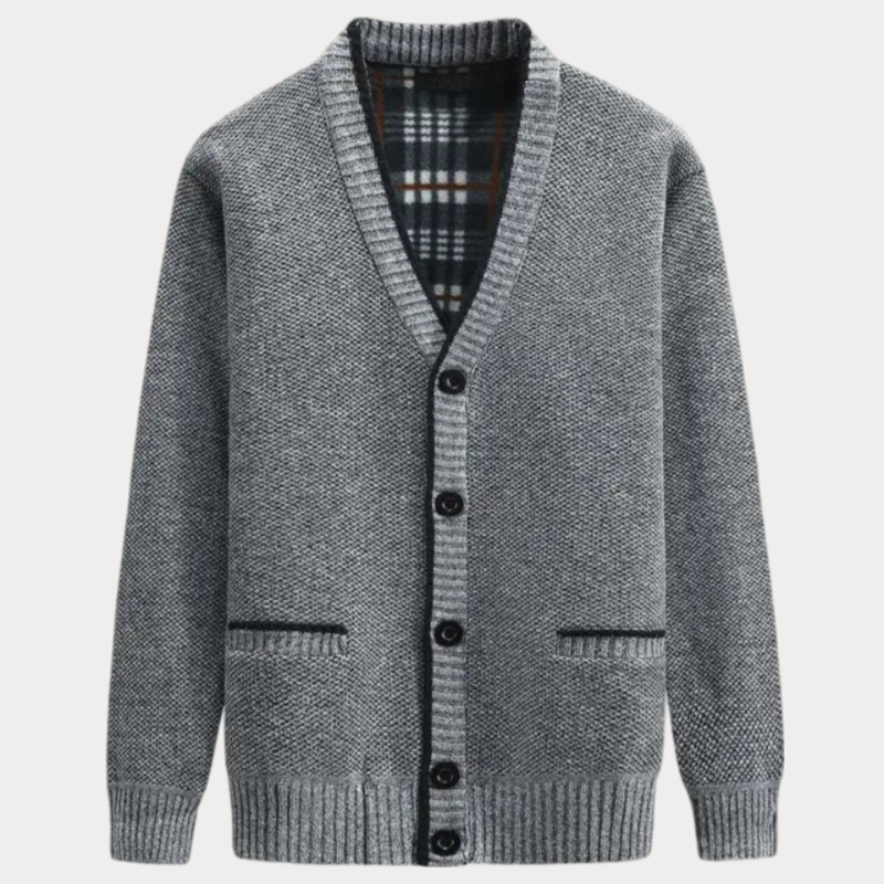 Heren trui V-hals met zakken – Gebreide trui voor casual en stijlvolle looks