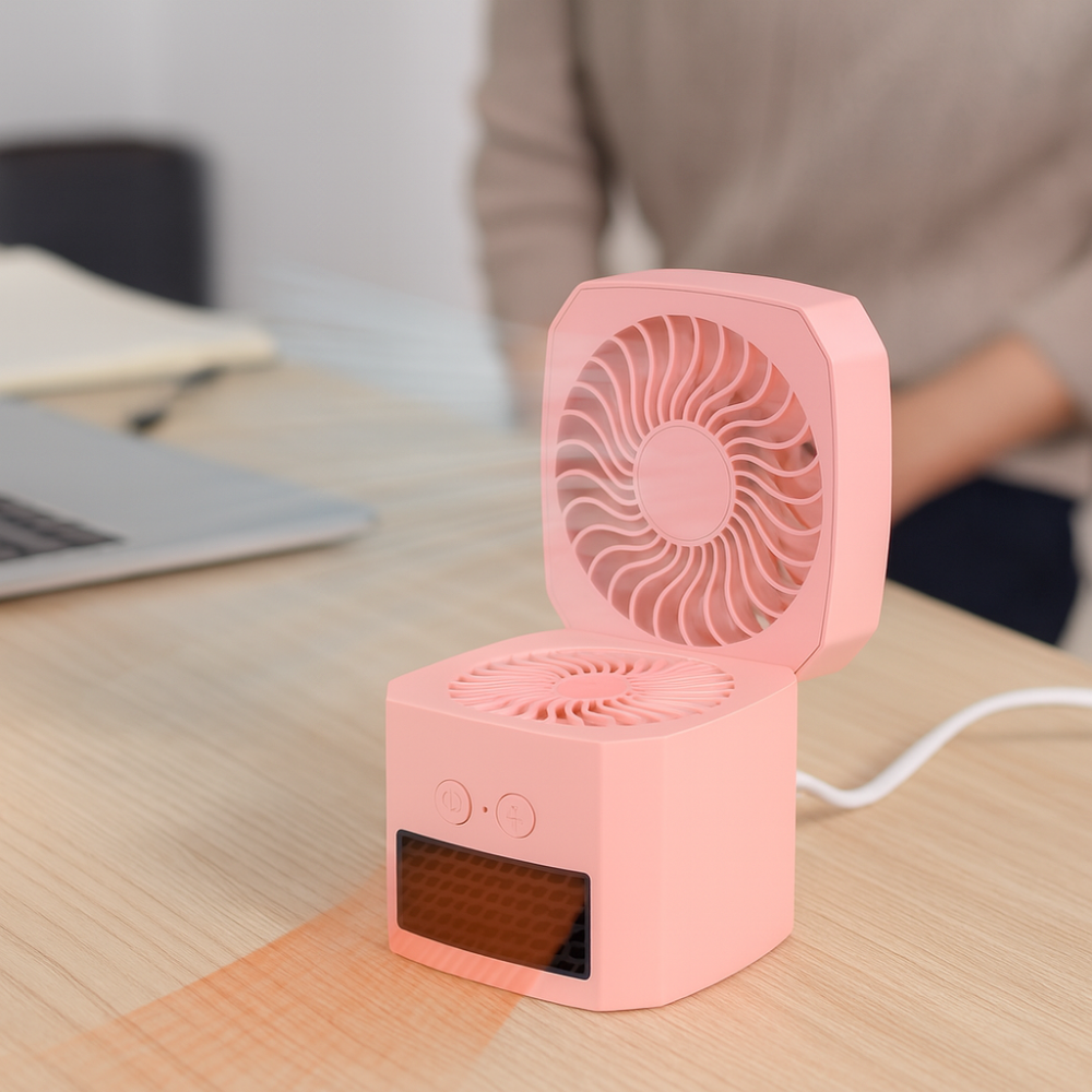 Desktop Elektrische Heater en Koelventilator Combinatie