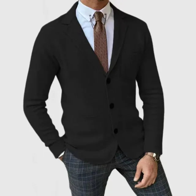 Blazer voor Heren – Eenrijige Blazer met Knopen, Stijlvolle en Elegante Jassen