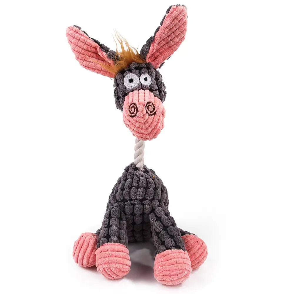 Hondenspeelgoed Pluche Kauwdier Squeaky