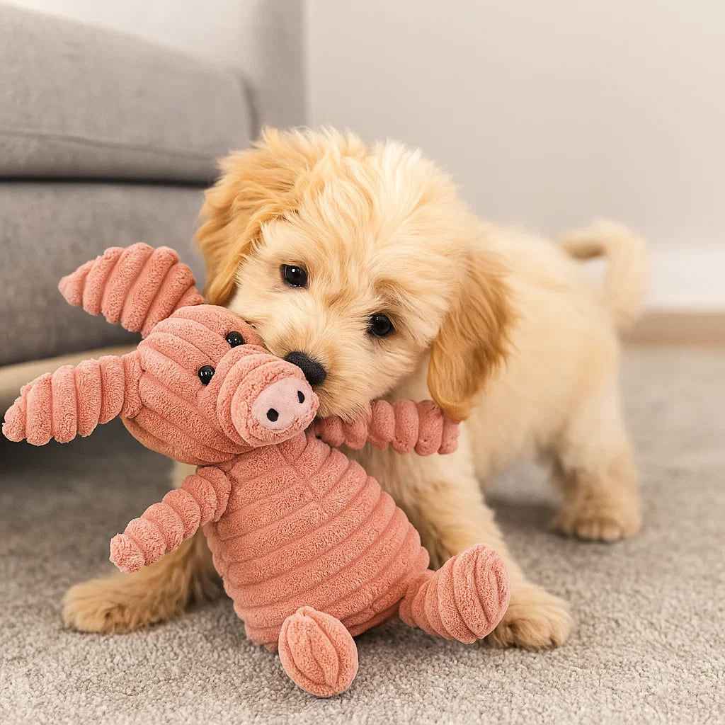 Hondenspeelgoed Pluche Kauwdier Squeaky