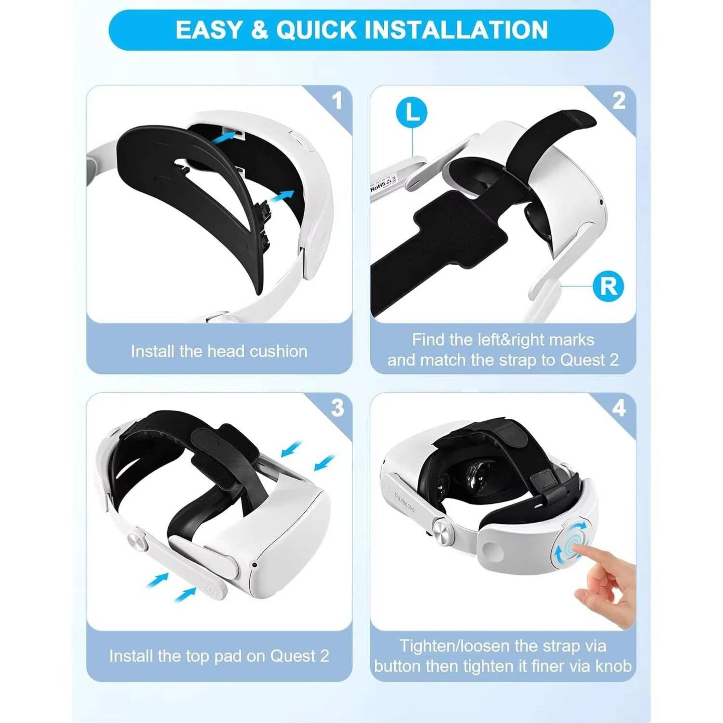 Hoofdband VR headset