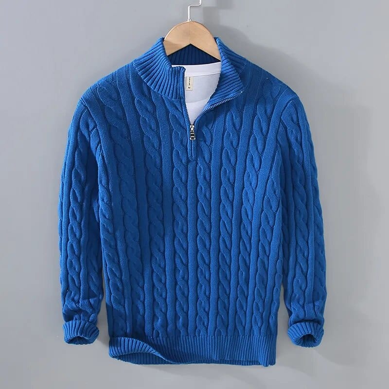 Heren Trui met Rits – Comfortabele en Stijlvolle Trui voor Herfst en Winter