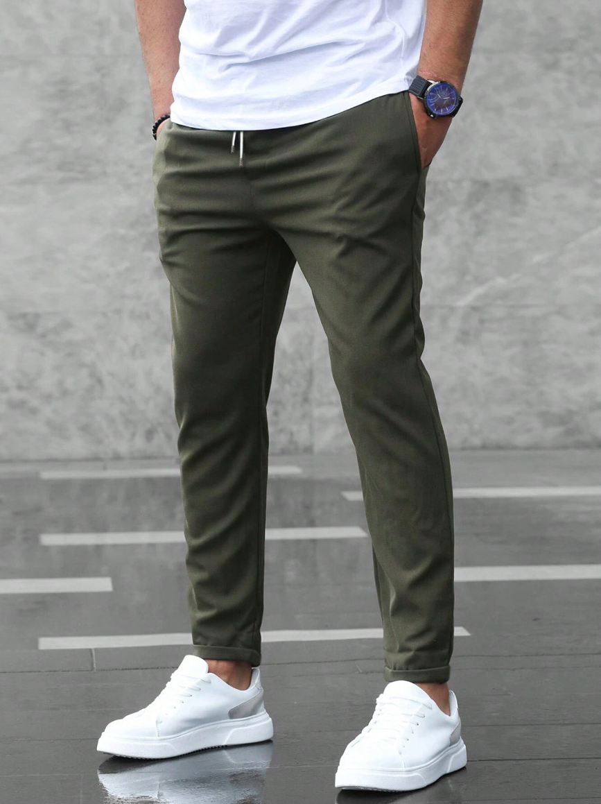 Heren Stretchbroek – Comfortabele en Elegante Broek voor Casual en Formele Gelegenheden