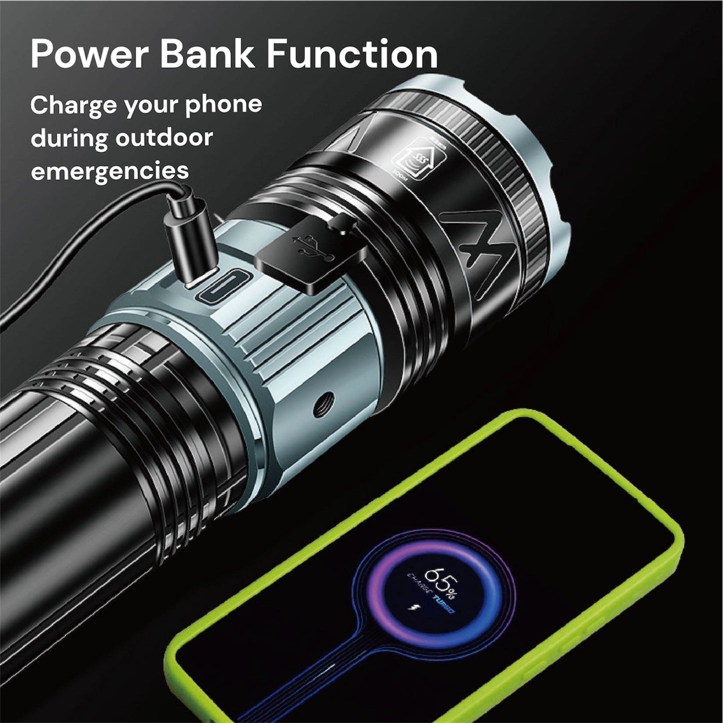 Zaklamp LED Multi-Mode Tactisch voor Buiten
