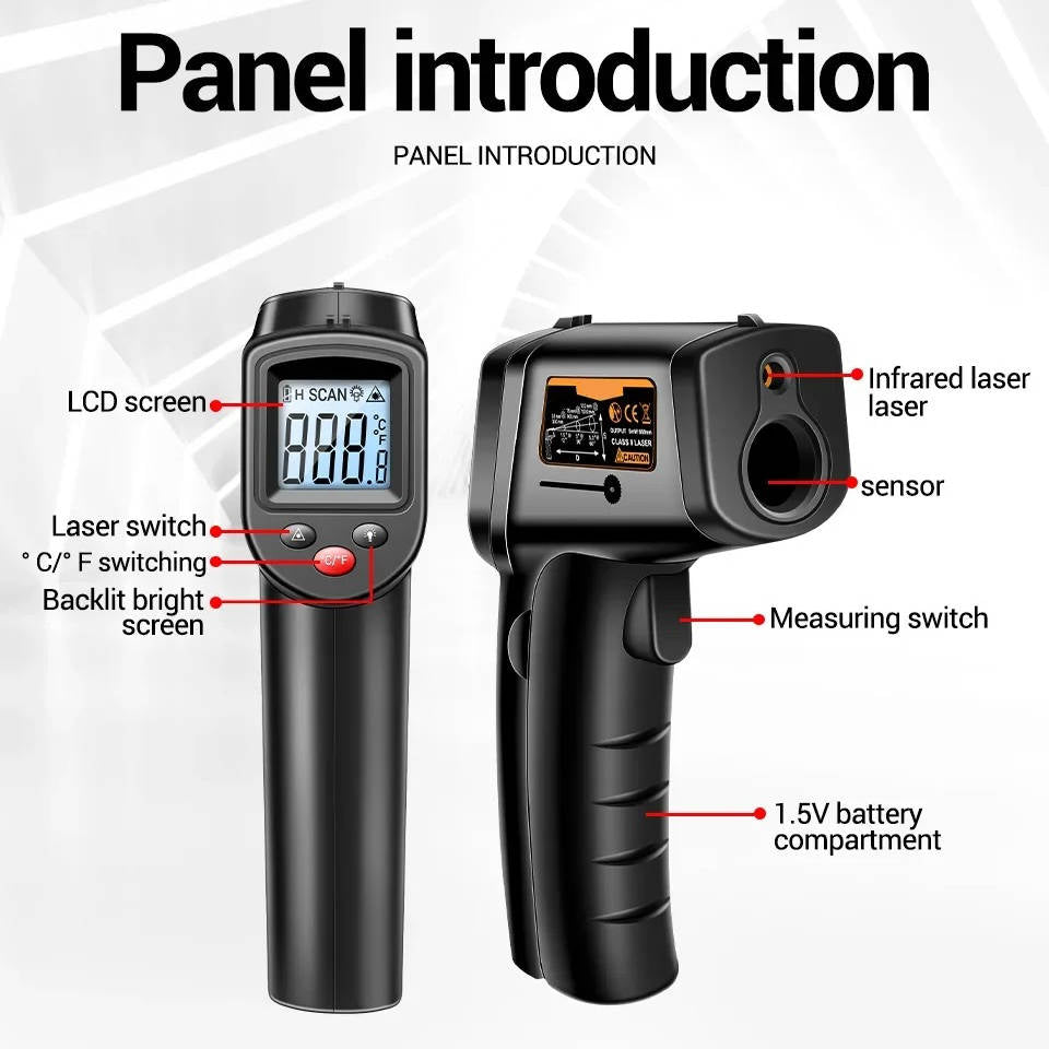 Infrarood Laser Thermometer Digitale Temperatuurmeter