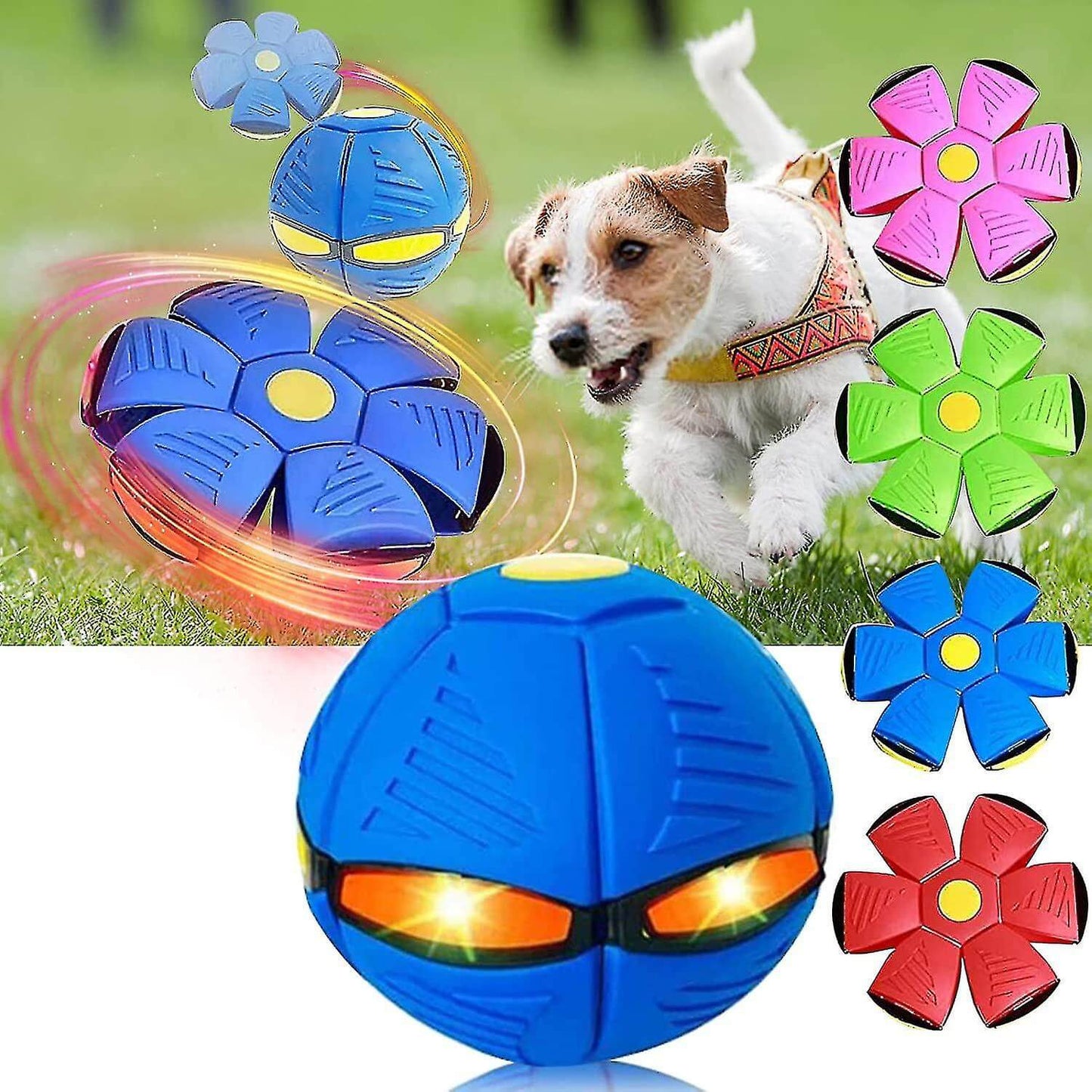 Interactief Honden Speelgoed Rubber Vliegende Schijf Bal
