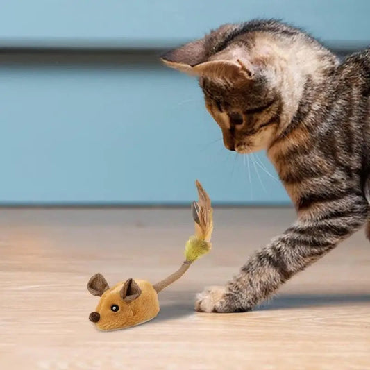 Interactief Kat Speelgoed Pluche Muis met Staart