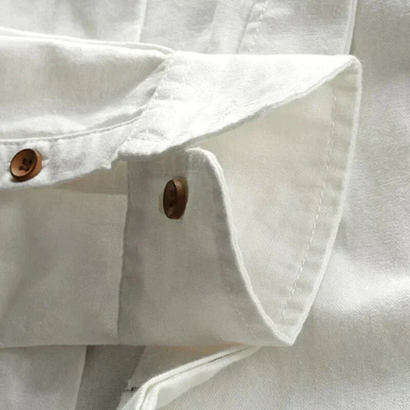 Hemd heren Japanse stijl – Katoenen shirt met korte mouwen en unieke print
