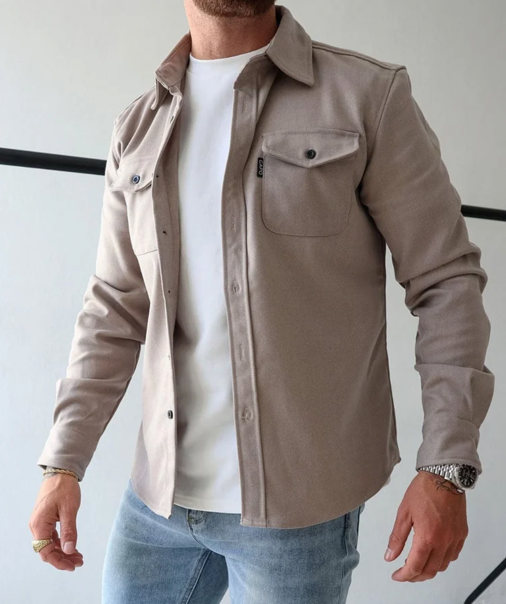 Herenoverhemd Modern Stijlvol – Katoenen Slim Fit Overhemd voor Casual en Formeel Gebruik