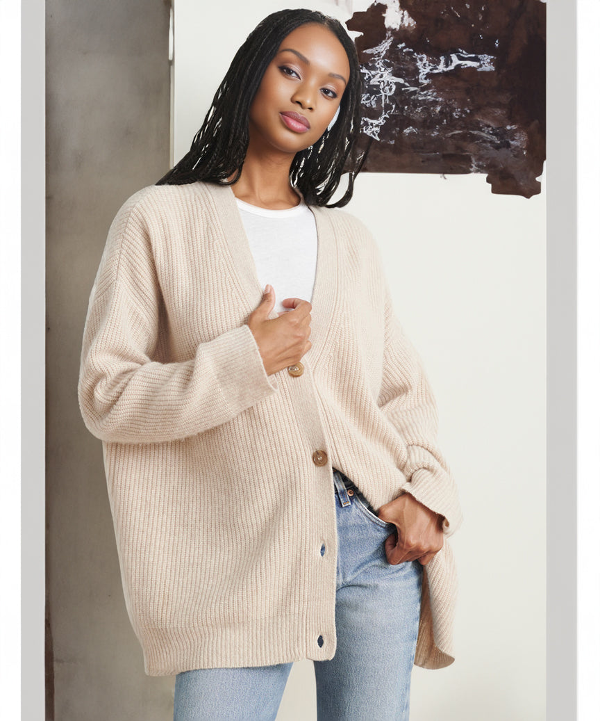 Cardigan Dames – Elegante gebreide cardigan met lange mouwen voor elke gelegenheid