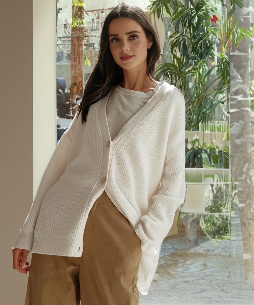 Cardigan Dames – Elegante gebreide cardigan met lange mouwen voor elke gelegenheid