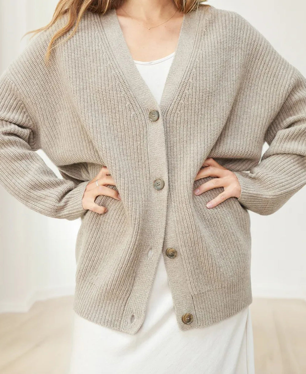 Cardigan Dames – Elegante gebreide cardigan met lange mouwen voor elke gelegenheid