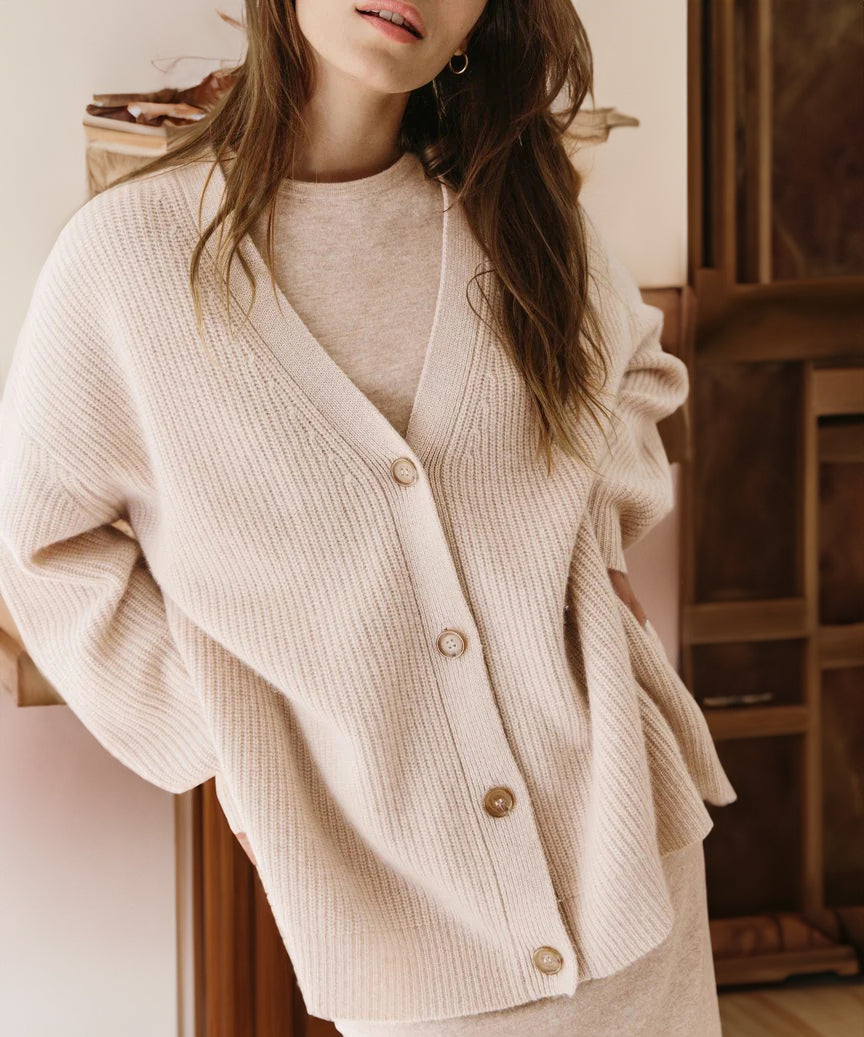 Cardigan Dames – Elegante gebreide cardigan met lange mouwen voor elke gelegenheid