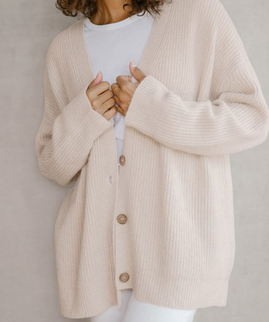 Cardigan Dames – Elegante gebreide cardigan met lange mouwen voor elke gelegenheid
