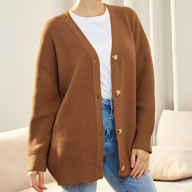 Cardigan Dames – Elegante gebreide cardigan met lange mouwen voor elke gelegenheid