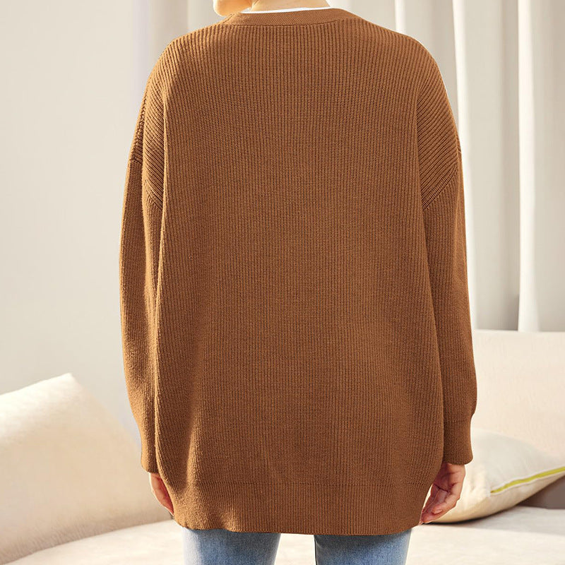 Cardigan Dames – Elegante gebreide cardigan met lange mouwen voor elke gelegenheid