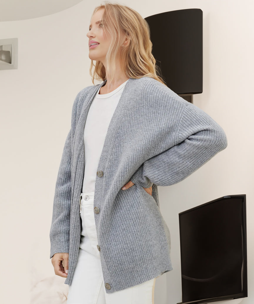 Cardigan Dames – Elegante gebreide cardigan met lange mouwen voor elke gelegenheid