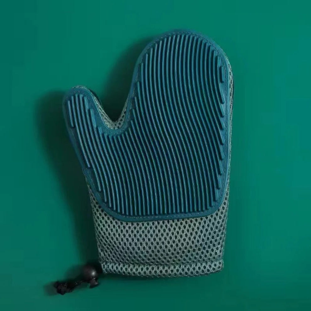 Kattenhandschoen 2-in-1 voor verzorging