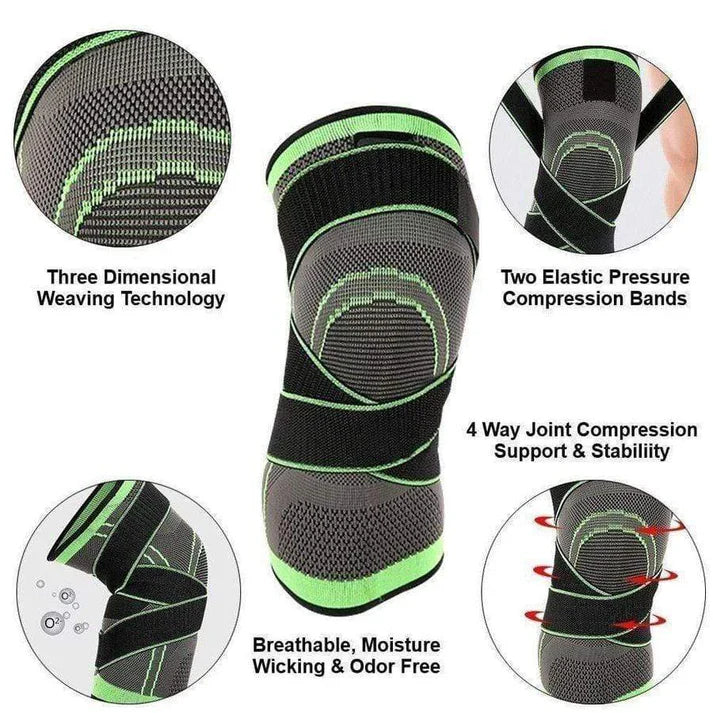 Kniebrace Compressiesleeve met Patella Banden