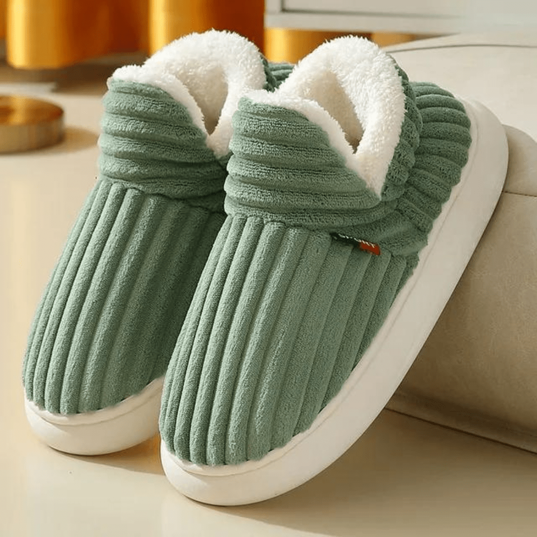Zachte Huisschoenen Dames – Comfortabele Slippers van Hoofdkatoen voor Thuis
