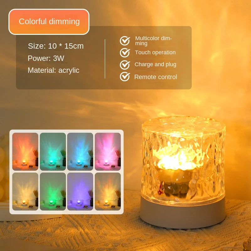 Kristal Ripple Projector Nachtlamp LED