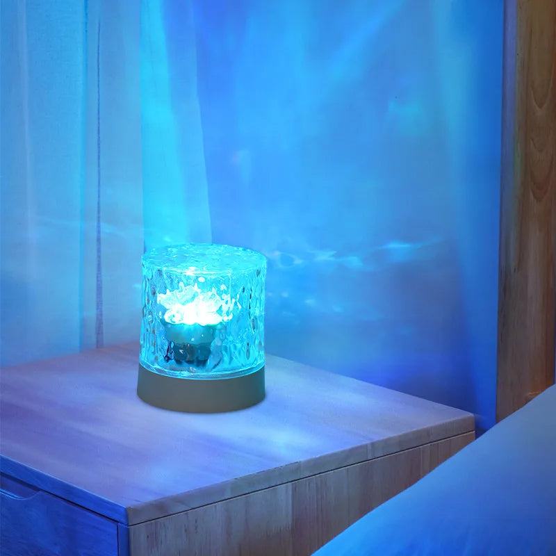 Kristal Ripple Projector Nachtlamp LED