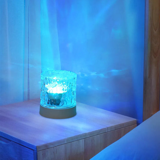 Kristal Ripple Projector Nachtlamp LED