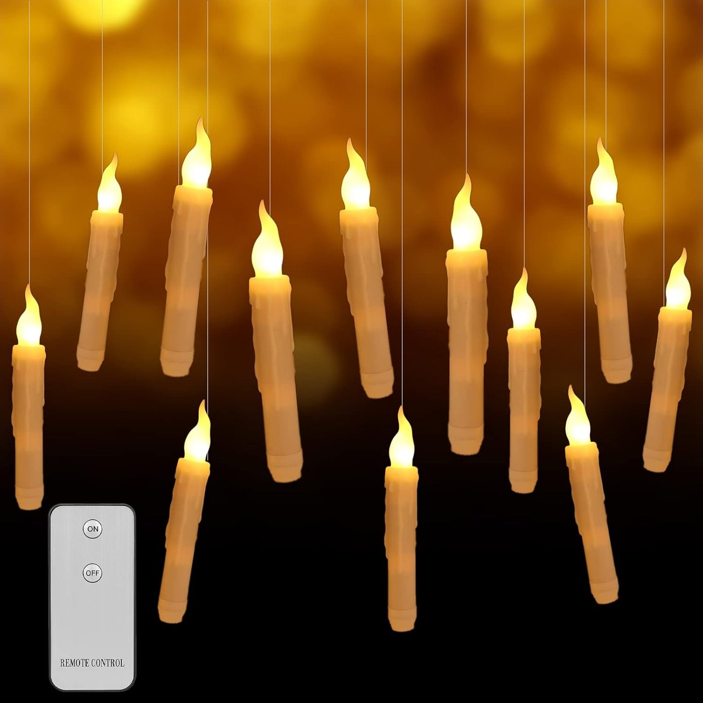 LED Hangset Kaarsen met Afstandsbediening