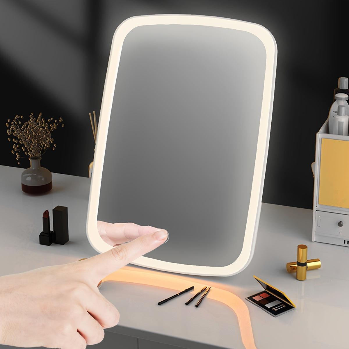 LED Make-up Spiegel Touch Control Rond