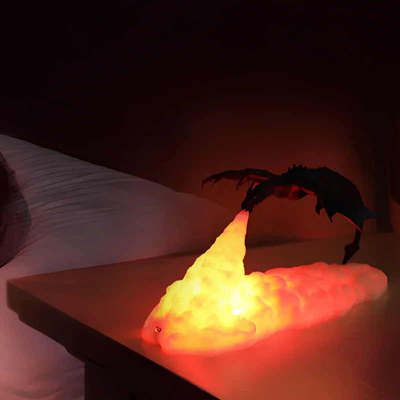 LED Nachtlamp Draak Vlam Lamp