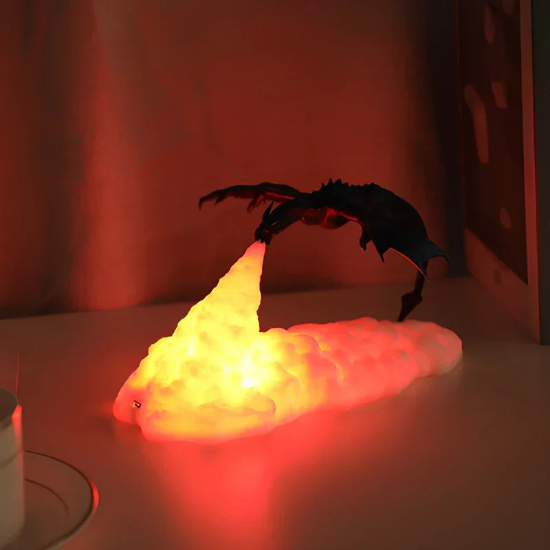 LED Nachtlamp Draak Vlam Lamp