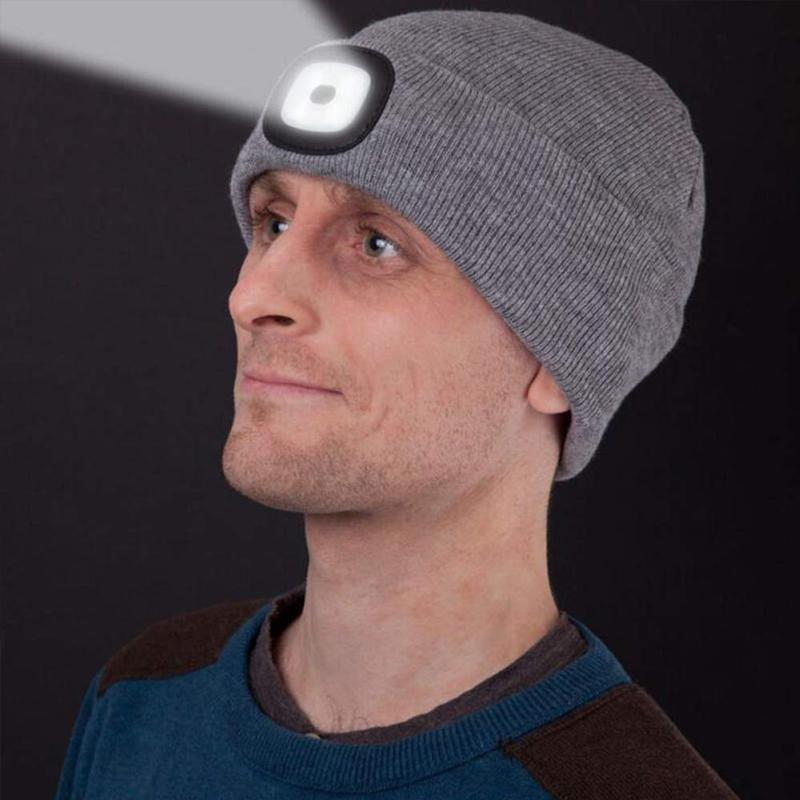 LED Wintermuts Gebreid 12 Uur