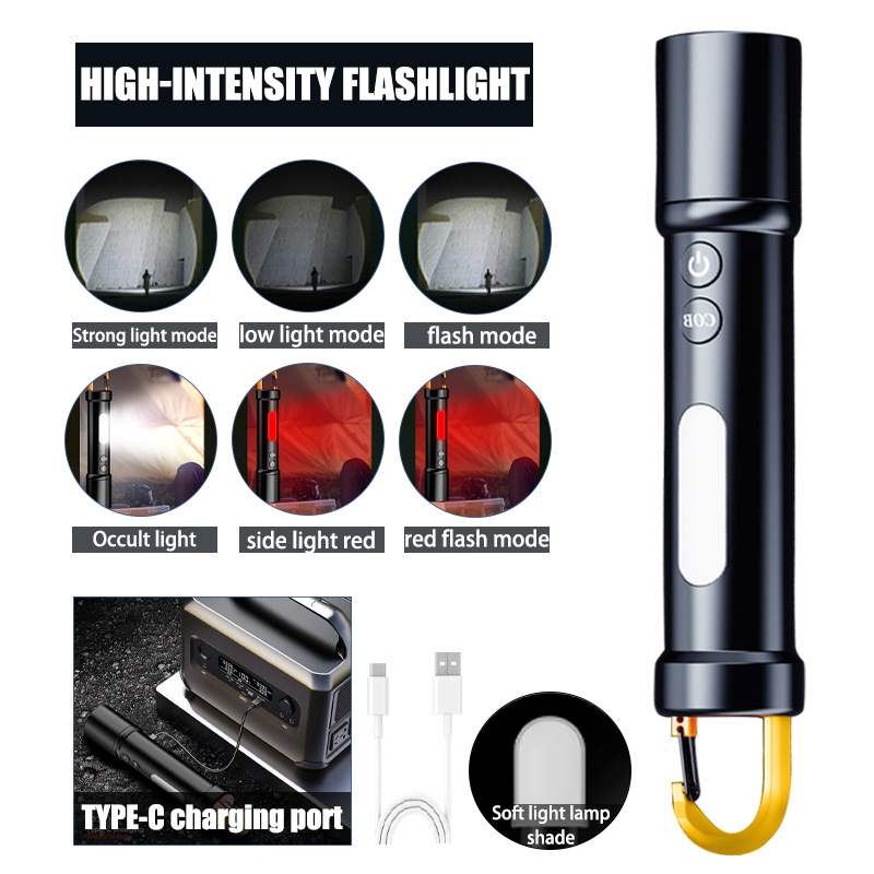 LED Zaklamp Tactische Set Hoge Lumens