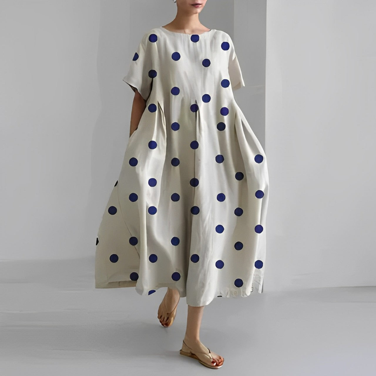 Bedrukte Jurk Dames – Elegante A-lijn Jurk met Floral Design voor Feestelijke Gelegenheden