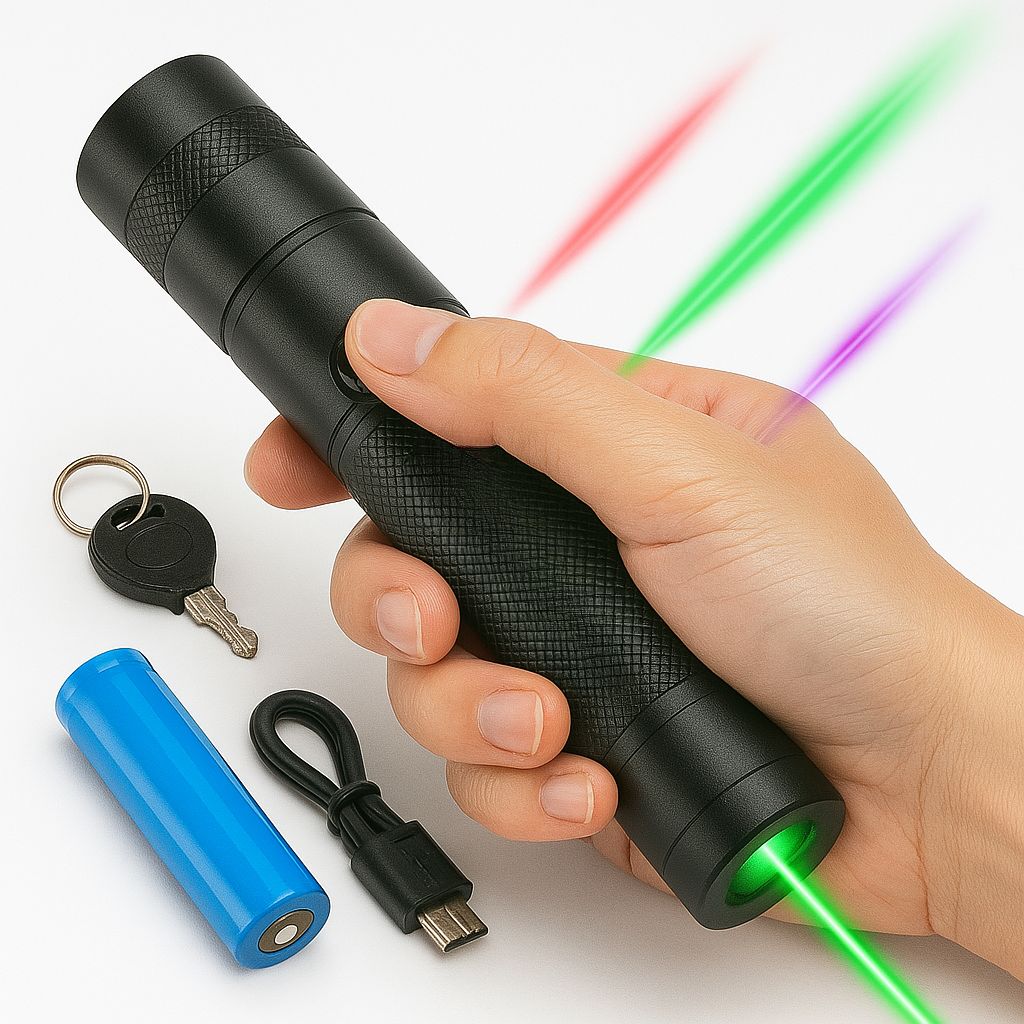 Laserpointer Oplaadbaar Zaklamp Hoge Vermogen