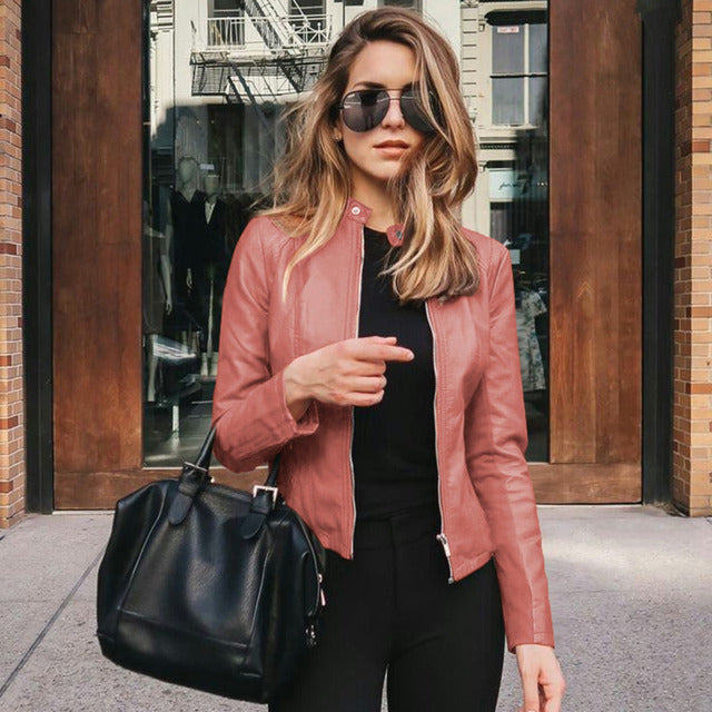 Leren Jas Dames – Slim Fit Echt Leer Jas voor Stijlvolle Outfits