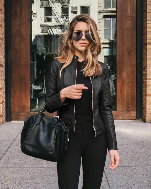Leren Jas Dames – Slim Fit Echt Leer Jas voor Stijlvolle Outfits