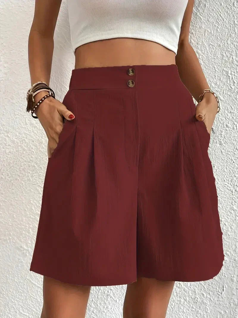 Hoge taille shorts dames – Comfortabele en modieuze shorts voor zomeroutfits