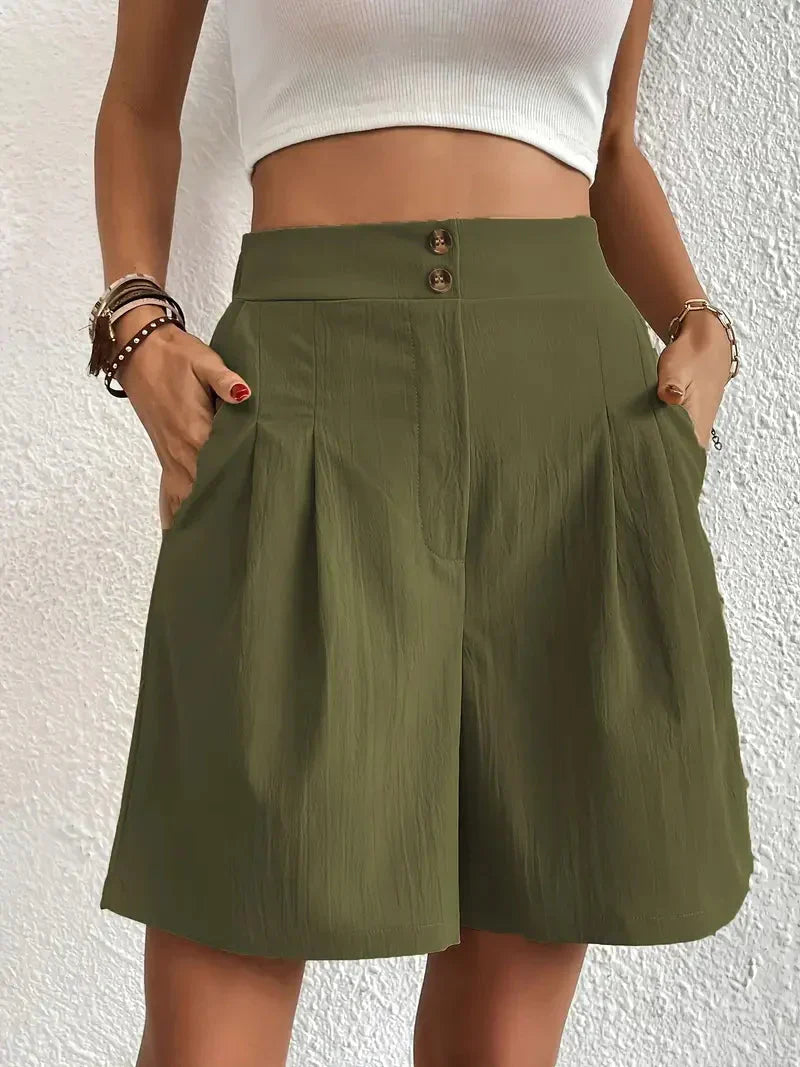 Hoge taille shorts dames – Comfortabele en modieuze shorts voor zomeroutfits