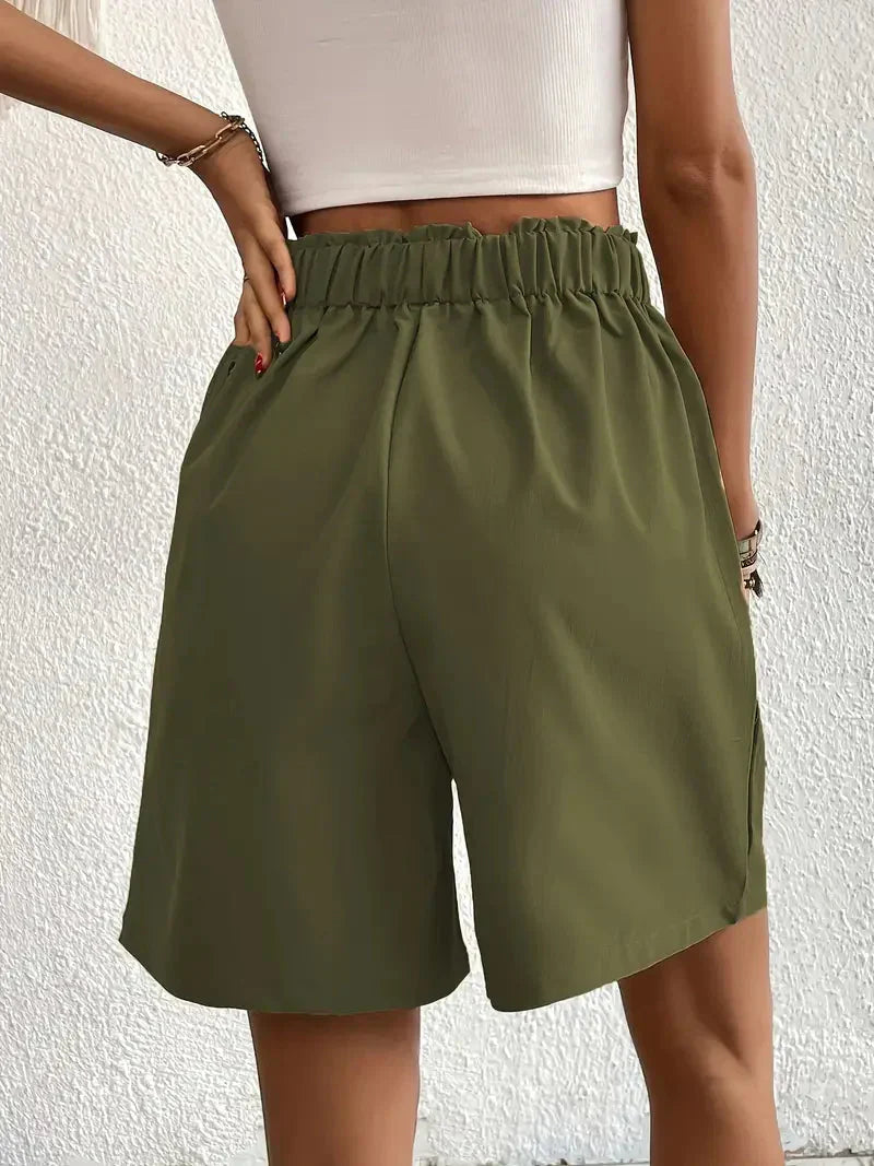 Hoge taille shorts dames – Comfortabele en modieuze shorts voor zomeroutfits
