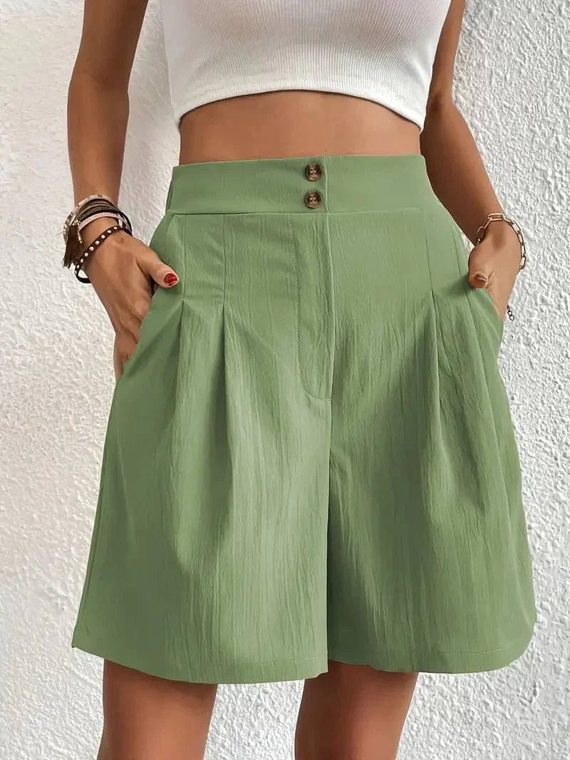 Hoge taille shorts dames – Comfortabele en modieuze shorts voor zomeroutfits